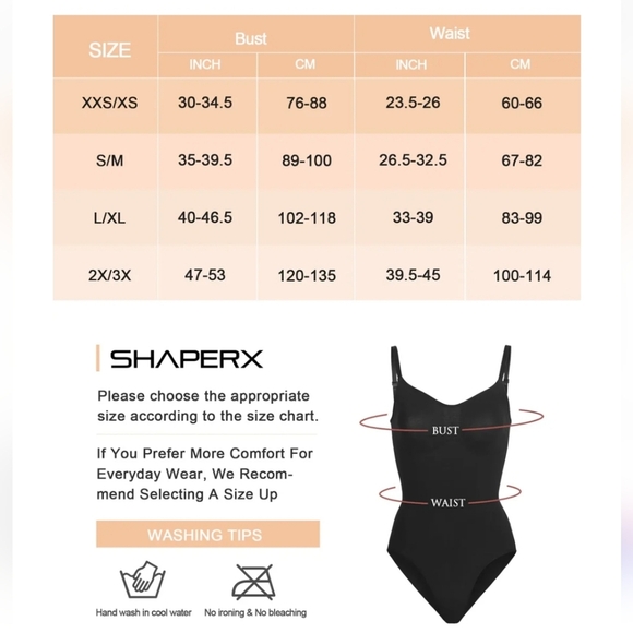 ShaperX Tummy Control Seamless Sculpting Bodysuit, Black, 2X/3X, Never Worn - Picture 3 of 12